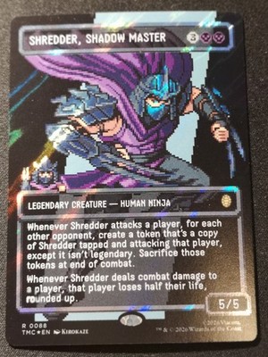 Shredder, Shadow Master - Surge Foil - Borderless - TMC - MTG - NM - EN - 0088