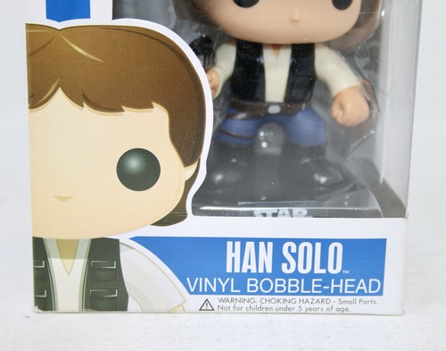 Funko POP! Star Wars 03 Han Solo Blue Box Large Print Rare Vaulted w/Protector! - Picture 4 of 14