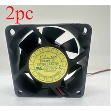 2PCS YL FAN D60BV-12 Cooling Fan 6025 12V 0.50A 6CM 2Pin amk