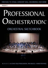 Professional Orchestration 16-Stave Ruled Orchestral Ske (Paperback) (UK IMPORT)