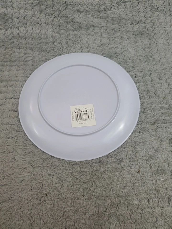 Набор из 4 синих меламиновых тарелок Gibson Peanuts Charlie Brown All Star 8 дюймов - Изображение 4 из 4