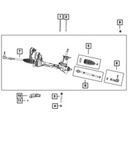 Genuine Mopar Outer End Tie Rod Kit Right 68720671AA