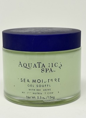 Aquatanica Spa Sea Moisture Gel Soufflé  Bath & Body Works New Glass Jar 5.5 oz.