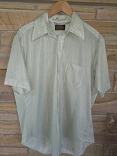 Vintage Sears The Men's Store Perma-Prest Knit Dress Shirt Mens Short Sleeve