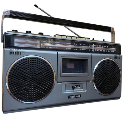 National Panasonic RQ-4050 Vintage Boombox Radio Cassette Serviced