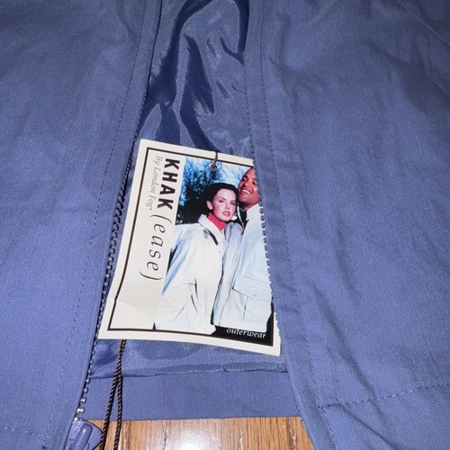Vintage London Fog Women's Jacket Hooded Blue Medium Petite, MSRP $115 - Picture 5 of 10