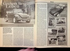 Oldtimer Praxis 1675) VW Käfer 1303 Cabrio in einer seltenen Vorstellung auf 3 S