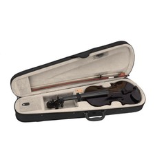 4/4 Black Acoustic Violin Set  Case Bow  Rosin For Student Music lover