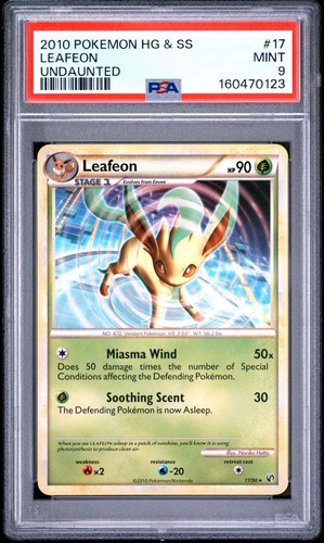 Leafeon graded PSA 9 for sale on eBay