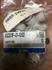 SMC AS2201F-01-10SD Flow Control Elbow (10 PCS) Factory Sealed-Factory Sealed Pa