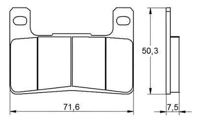 FRONT RECESSED BRAKE PADS FOR KAWASAKI VERSYS 1000 2019 > 2024 CP EV2