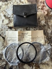 Vivitar 55mm Close-up Camera Lens Set with Case Set Lot Vintage  1, 2, 3 