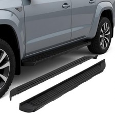 Passt für VW Amarok I 10-20 Alu-Optik Trittbretter Umbausatz Seiten Trittbrett