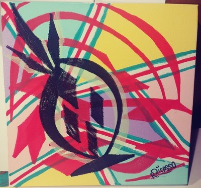 RAW RICASSO ORIGINAL & UNIQUE ART ,ABSTRACT,EXPRESSIONISM,FOLK,OUTSIDER,PAINTING