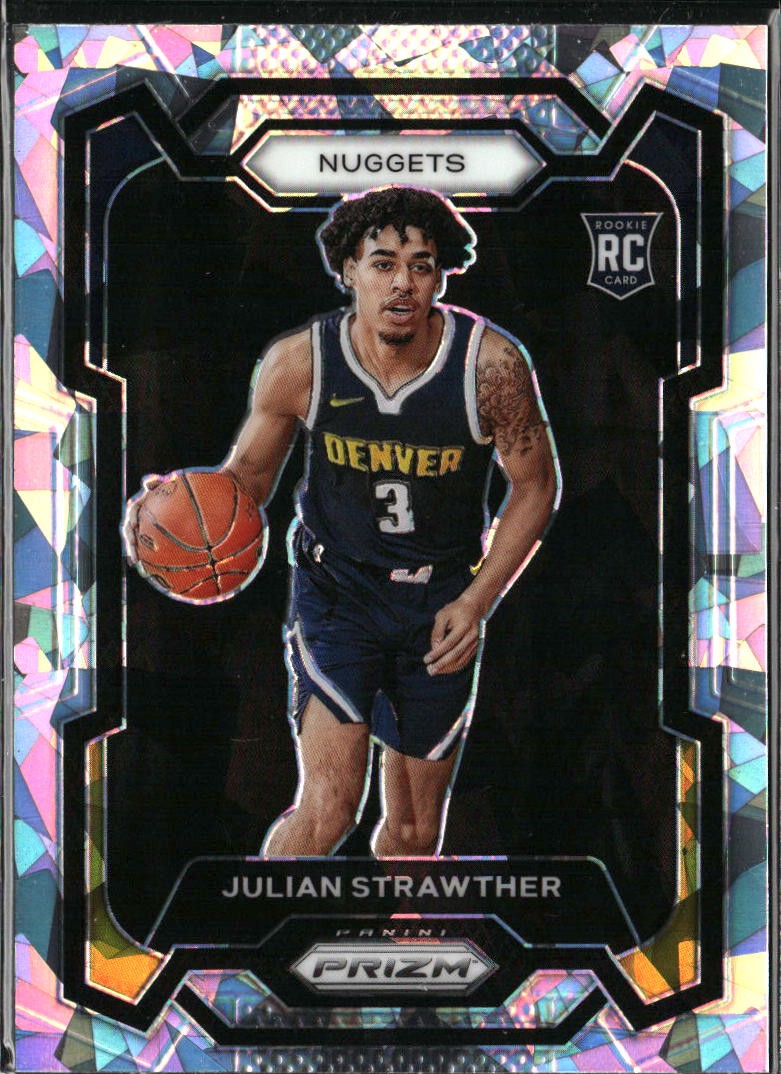 2023-24 Panini Prizm #133 Julian Strawther Prizms Silver Ice