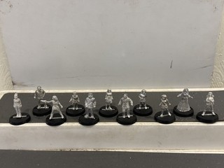 Dr Who Harlequin Miniature Figures x 11..Good/Very Good..