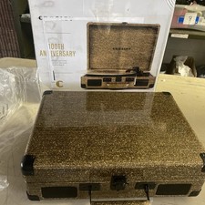 GOLD Crosley 100th Anniversary Ltd Ed Cruiser Deluxe Portable Record Player