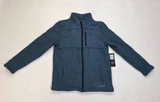 Hi-Tec Men's Full Zip Jacket Medium Sherpa Lined Fleece Teal