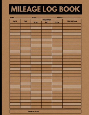 Mileage Log Book for Car: Large and Easy-to-Use Car Journal | 8.5 x... 