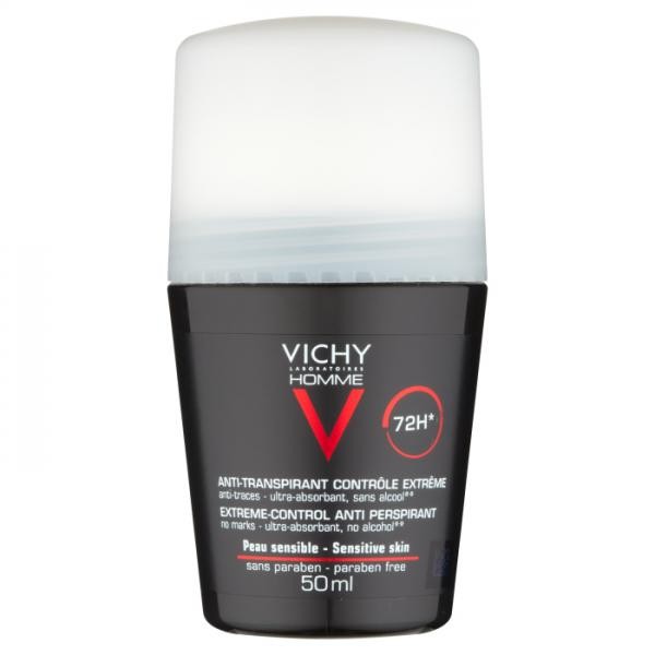 Vichy Homme Deodorante Anti-Traspirante Roll-On 72H 50 Ml - Immagine 3