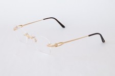 New Cartier eyewear optical eyeglasses gold C...