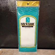 NWT 3-Pk Handkerchiefs Hav-A-Hank Full Size 100% Cotton White