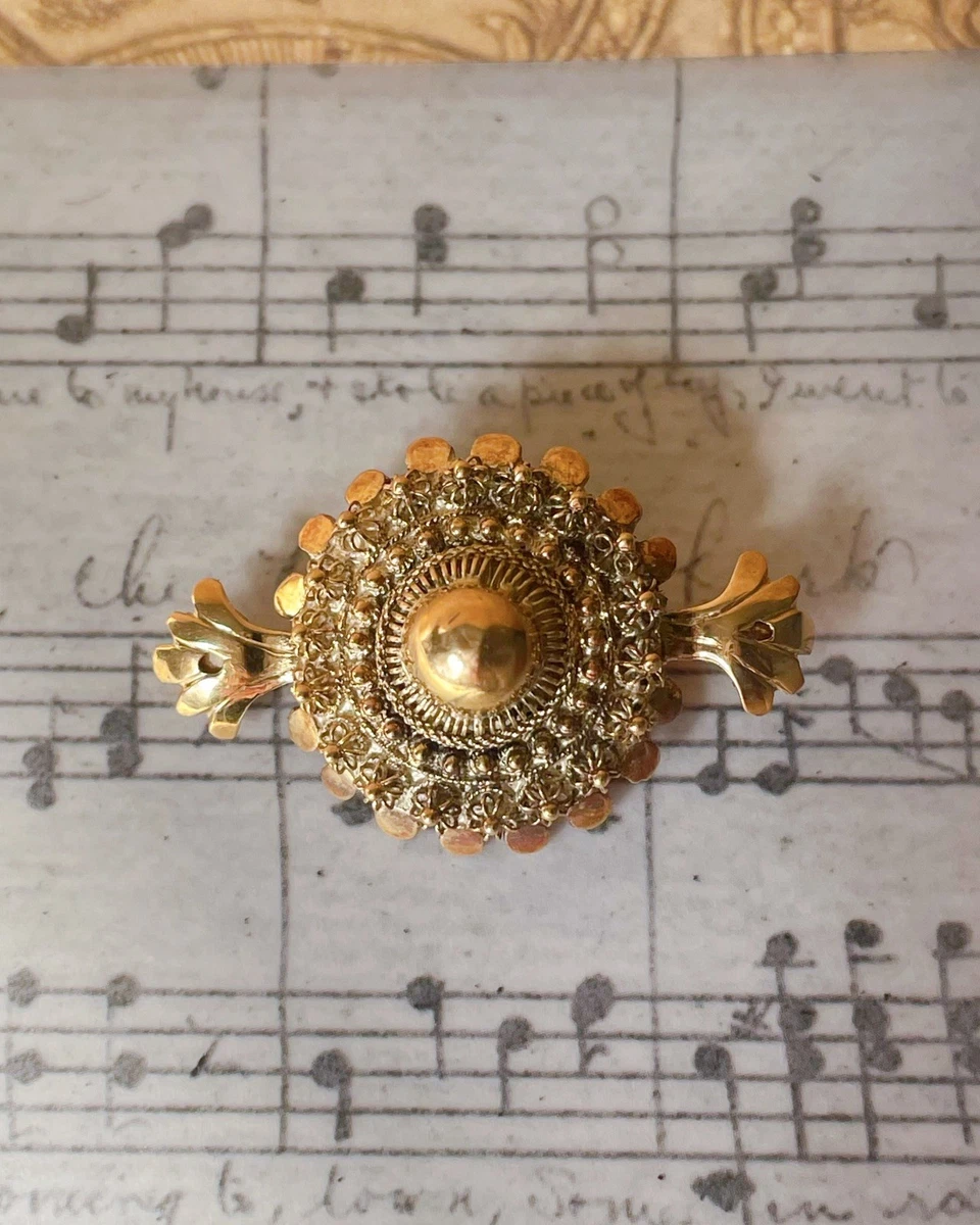 18k GOLD Overly ブローチUSAヴィンテージ Preços baixos em Broche de Ouro 18k em Broches Finos Retrô | eBay