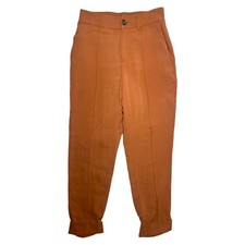 A New Day Women's Size 2 Terracotta High Rise Tapered Cuff Ankle Pants