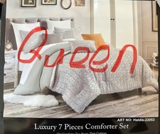 7 Piece Comforter Set,Soft Bed in a Bag Queen and King Size,sell from factory
