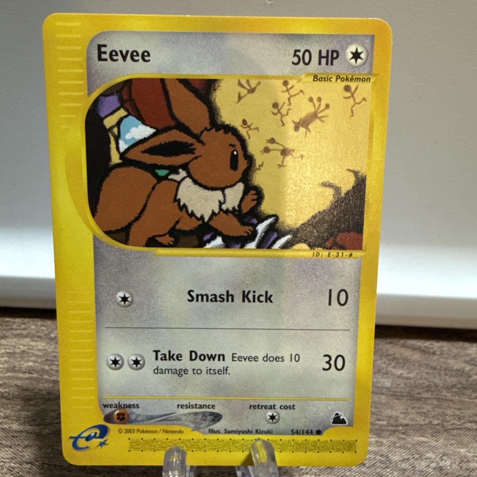 Eevee - 54/144 Skyridge - Pokémon TCG - 2003, RAW, NM