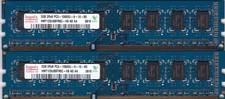 4GB 2x2GB PC3-10600 DDR3-1333 HYNIX Blue Ram Memory Kit HMT125U6BFR8C-H9 N0 AA