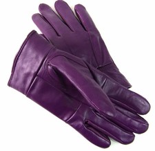 WOMENS LADIES SUPER SOFT GENUINE LEATHER FULLY FLEECE LINED GLOVES WINTER WARM 
