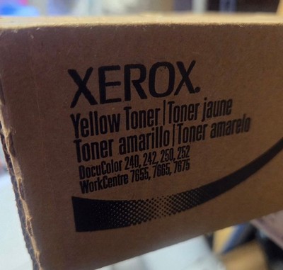Xerox DocuColor 240 242 250 252 260 Yellow Toner Workcenter 7655 7755 7775