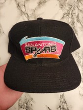 Vintage San Antonio Spurs Starter 100 Wool Snapback Cap Hat NBA Retro Throwback