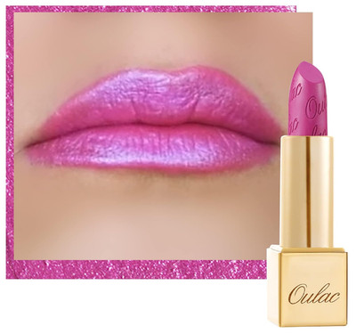 Oulac Pink Lipstick for Women with Metallic 3D Shine Lightweight Hydrating Formu