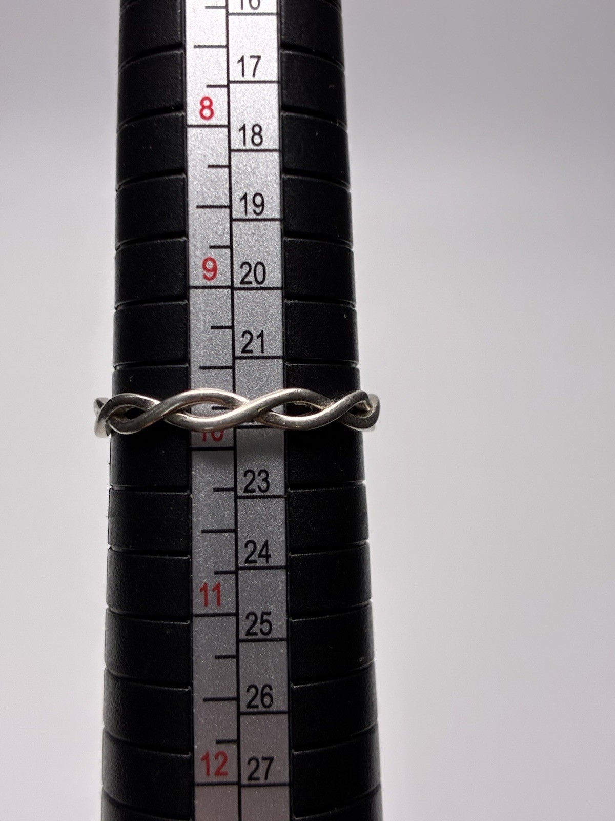 Infinity Love Ring Sterling Silver Thin Band Inte… - image 4