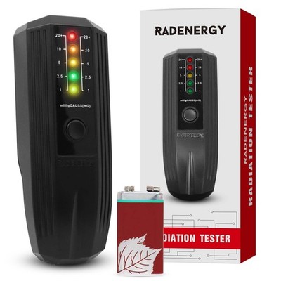 RadEnergy EMF Meter   5-LED Magnetic Field Detector with Single Button... 