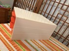 Vintage MCM Space Age Modular Plastic Stacking Orange Organizer Set Of Drawers — photo 3