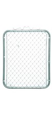 Walk Gate 48" H X 39" L Galvanized Steel Chain Link Silver Silver