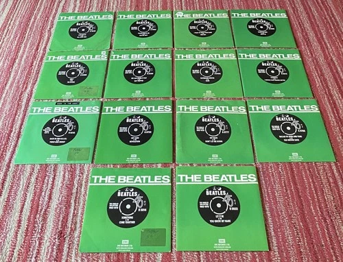 14 x BEATLES SINGLES 1962-1970 COLLECTION RE ISSUED SINGLES PICTURE SLEEVES “7”