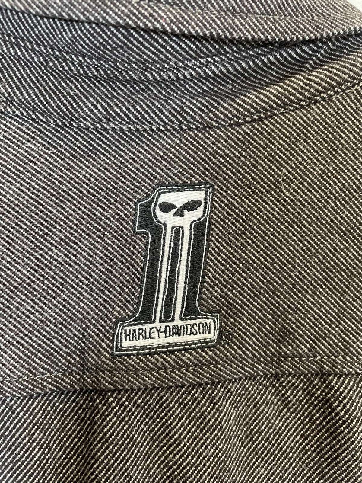 Harley Davidson Mens Multi-Patch Button Up Long S… - image 3