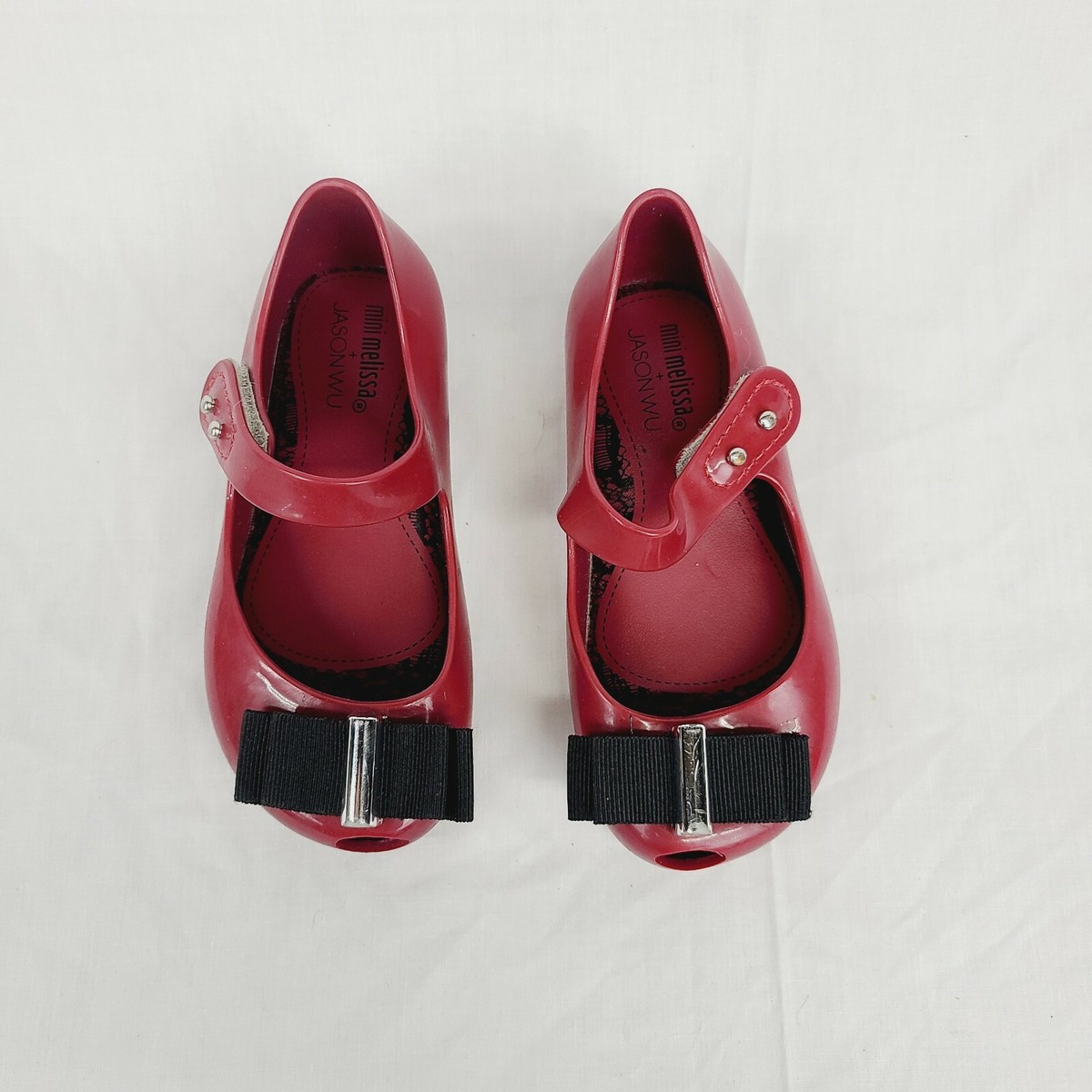 Mini Melissa +Jason Wu Ultragirl Mary Jane Bow Shoes Size 8