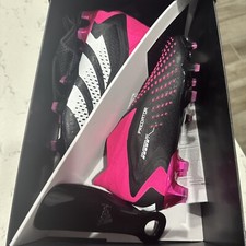 Adidas Men  s Predator Accuracy FG Soccer Cleats Black Pink GW4557 Size 5