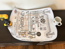 1936 Buick Electrical Diagram / Plan - 24''X18'' - Laminated