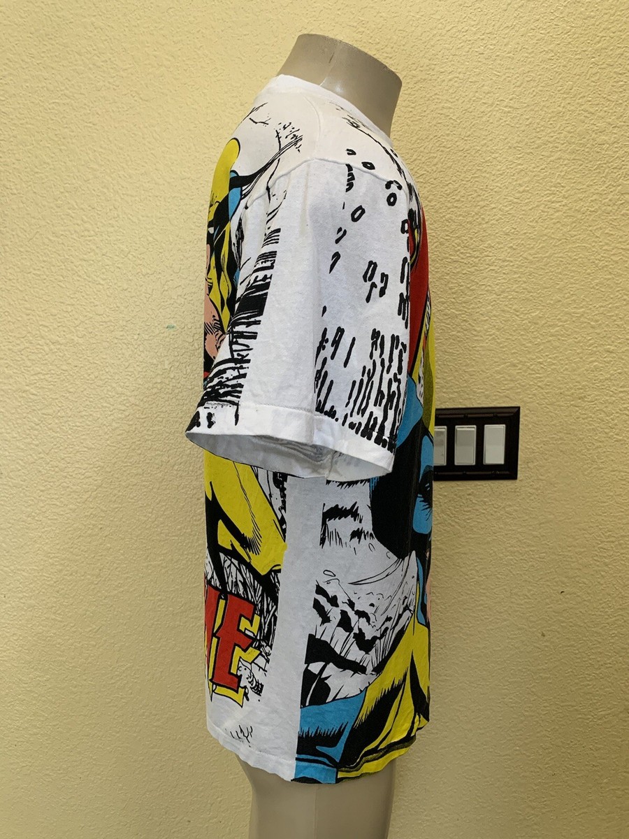 Wild Oats Men's Size Large Marvel Wolverine AOP Graphic Print T