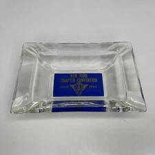 New York Chapter Convention Saratoga USA Vintage  June 1966 Glass Ashtray