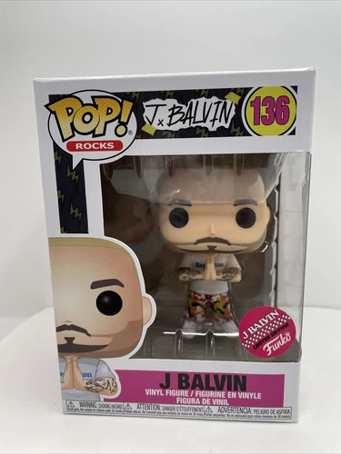 Funko Pop! Rocks: J. BALVIN (Green Hair) Chase figure #136 Minor Damages