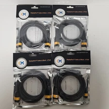 Cable Matters Set of 4 Display Port Cable Black 6 Feet 102005-6 | New Sealed