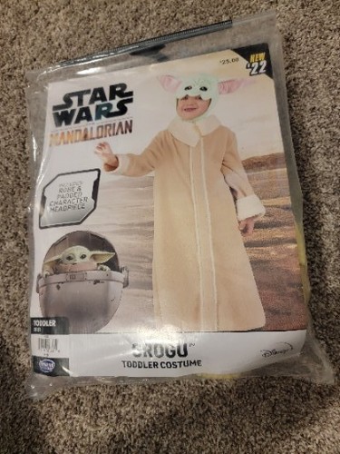 Disfraz de Star Wars Mandalorian Grogu de Jazwares, Talla 2-3T, NUEVO - Imagen 4 de 7