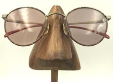 Vintage Perry Ellis PE-109 2 Tortoise Gold Metal Round Sunglasses FRAMES ONLY